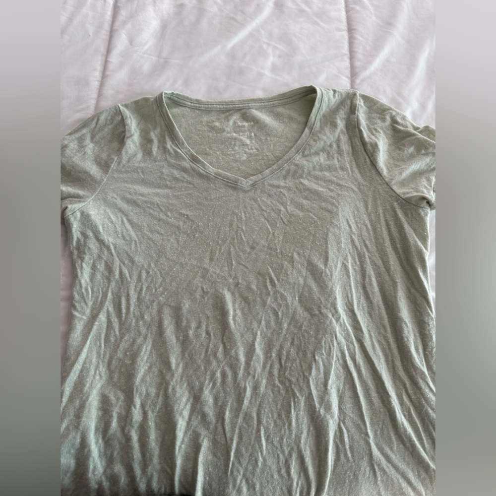 Short Sleeve Grey/Green T-Shirt